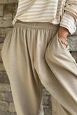 The Sunday Morning 7/8 Twist Pant Oatmeal Melange